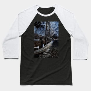 Ghostly Central Park in NYC Baseball T-Shirt